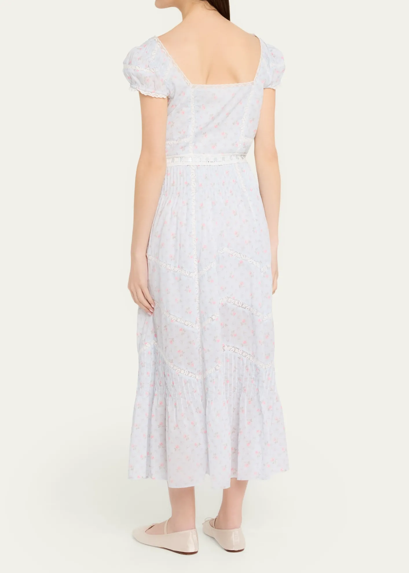LoveShackFancyAurela Floral Cotton Maxi Dress
