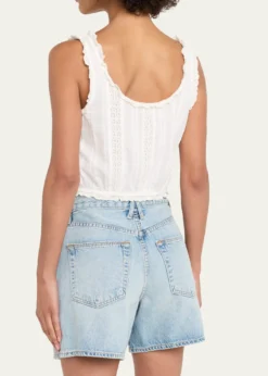 LoveShackFancyBlyss Cotton Sleeveless Top