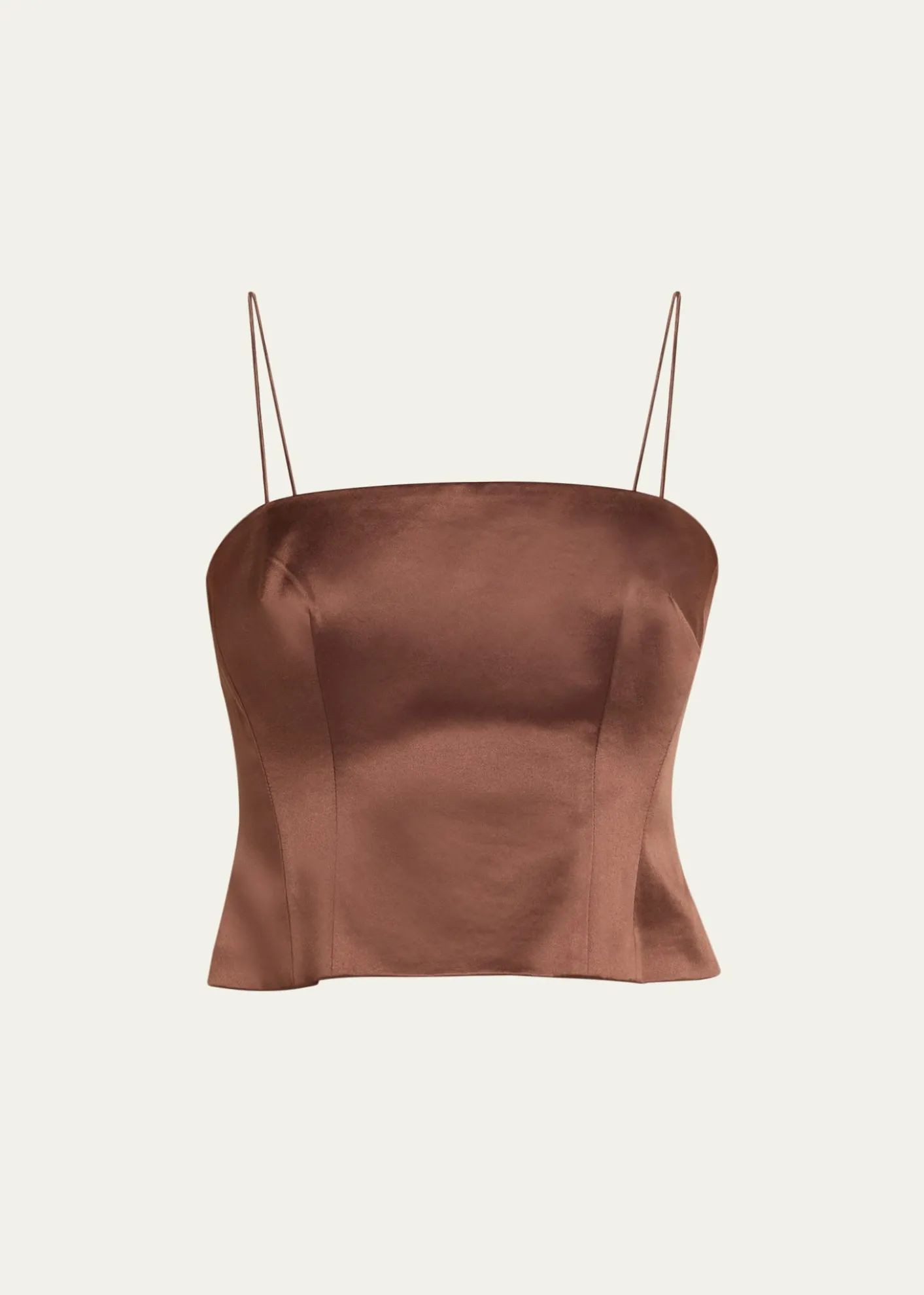 LoveShackFancyCassana Satin Sleeveless Top