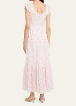 LoveShackFancyChessie Floral Maxi Dress