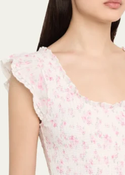 LoveShackFancyChessie Floral Maxi Dress
