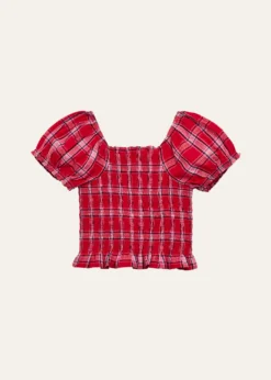 LoveShackFancyGirl's Fabielle Smocked Tartan Top, Size 4-6