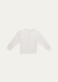 LoveShackFancyGirl's Serafina Sequin Bow Sweatshirt, Size 2-6