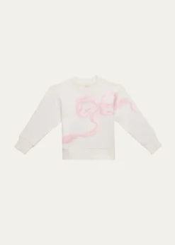 LoveShackFancyGirl's Serafina Sequin Bow Sweatshirt, Size 2-6