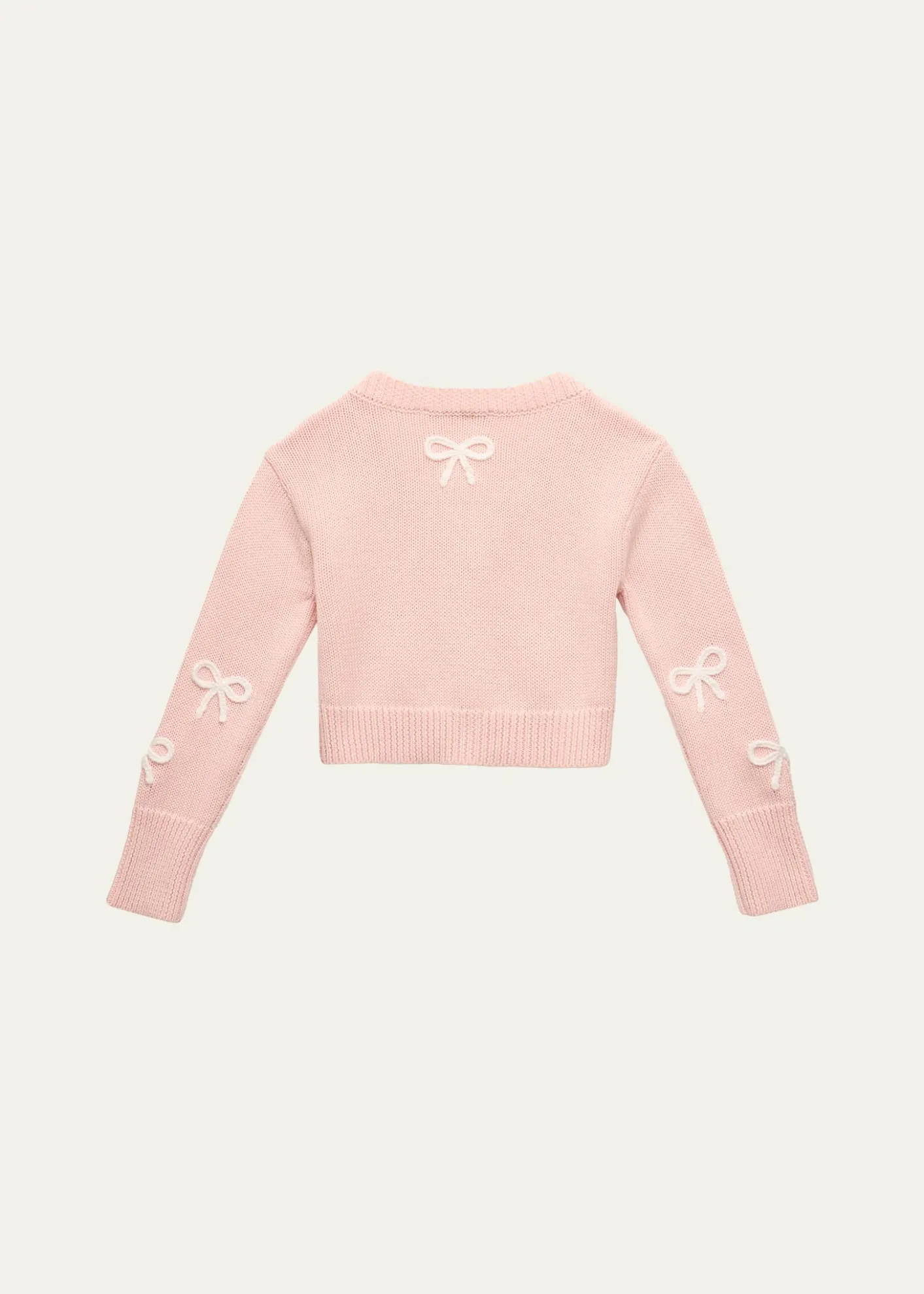 LoveShackFancyGirl's Jayne Bow Embroidered Cardigan, Size 2-6