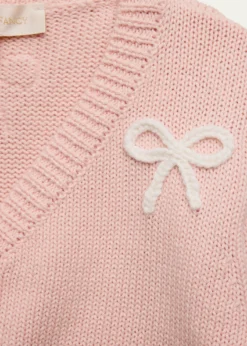 LoveShackFancyGirl's Jayne Bow Embroidered Cardigan, Size 2-6