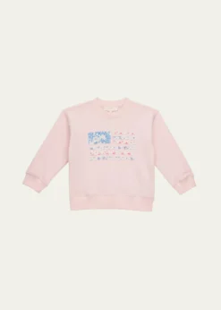 LoveShackFancyGirl's Palo Americana Sweatshirt, Size 2-6
