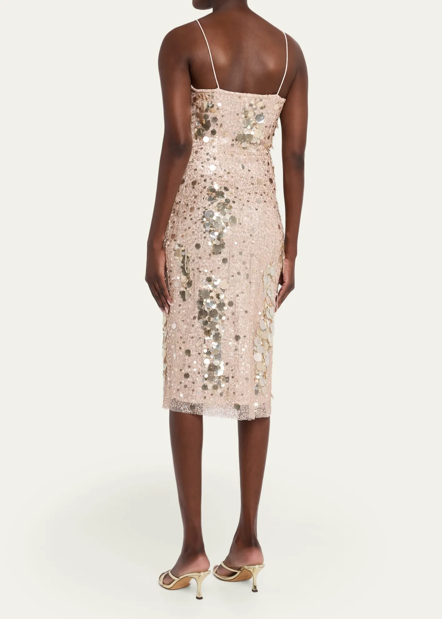 LoveShackFancyKayleen Sequined Midi Dress