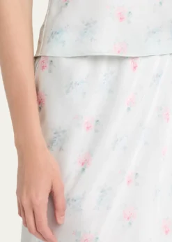 LoveShackFancyLamora Floral Satin Tank Top