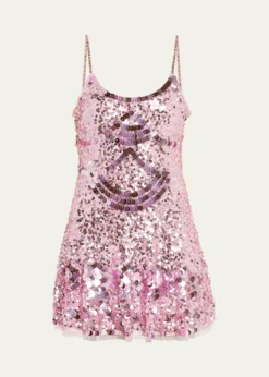 LoveShackFancyLiria Sequined Mini Dress