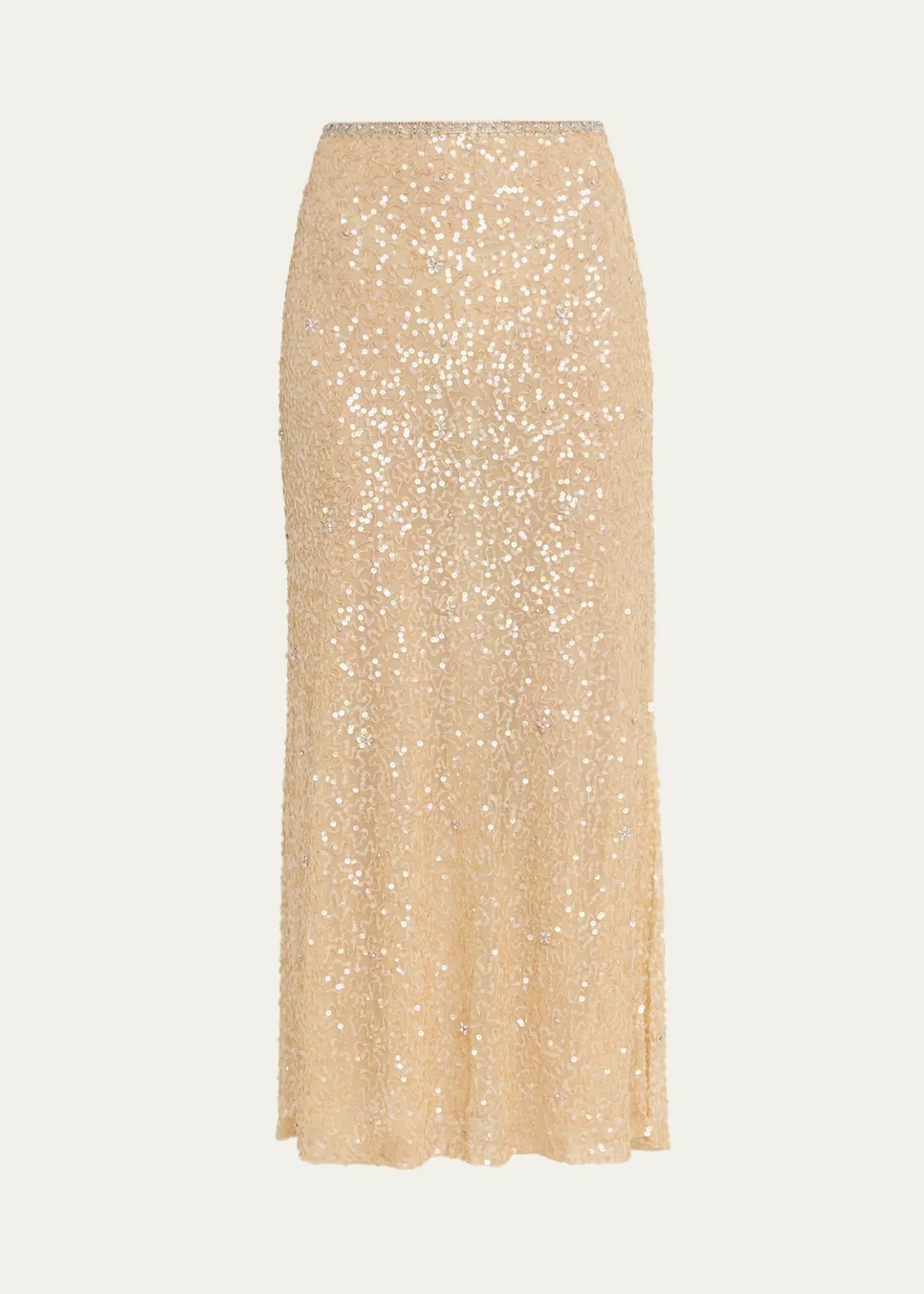 LoveShackFancyLyndy Embellished Midi Skirt