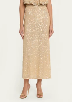 LoveShackFancyLyndy Embellished Midi Skirt