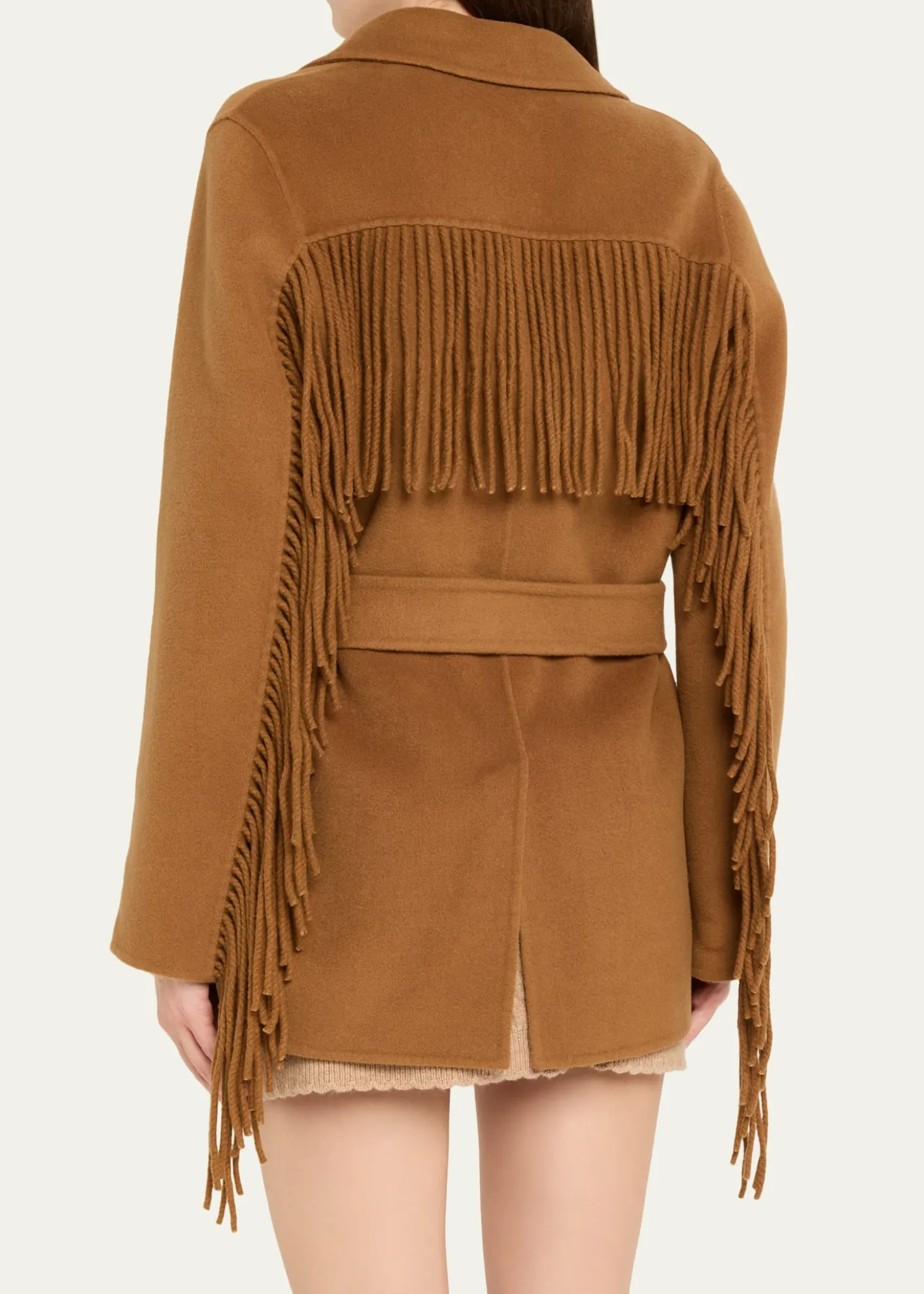 LoveShackFancyMaebella Fringe-Trim Jacket