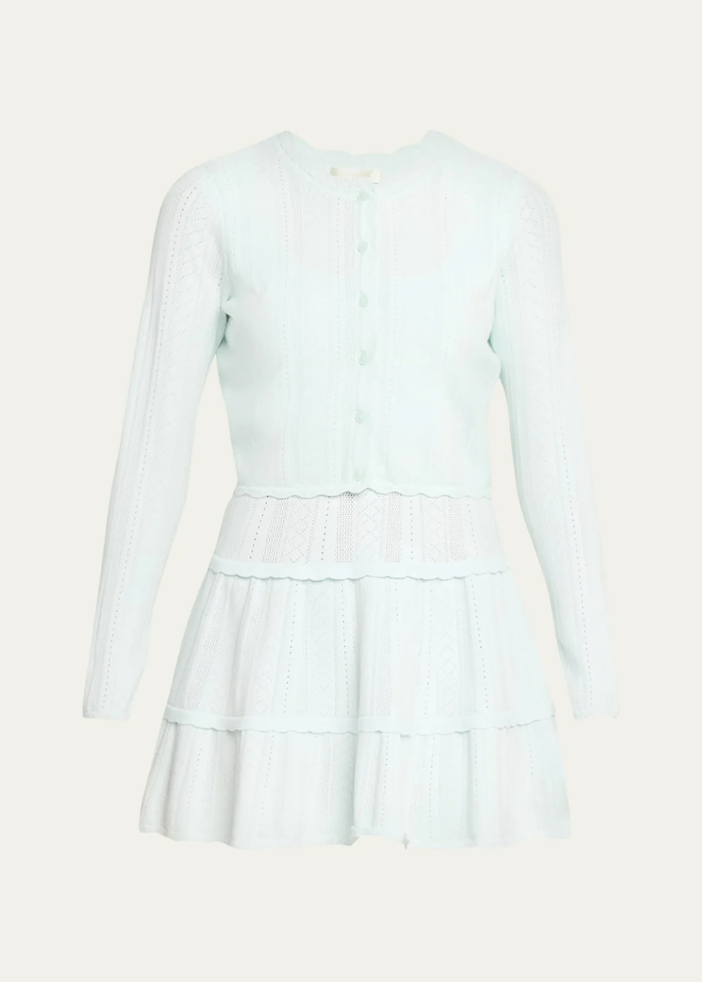 LoveShackFancyNadiya Pointelle-Knit Cardigan