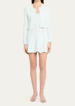 LoveShackFancyNadiya Pointelle-Knit Cardigan