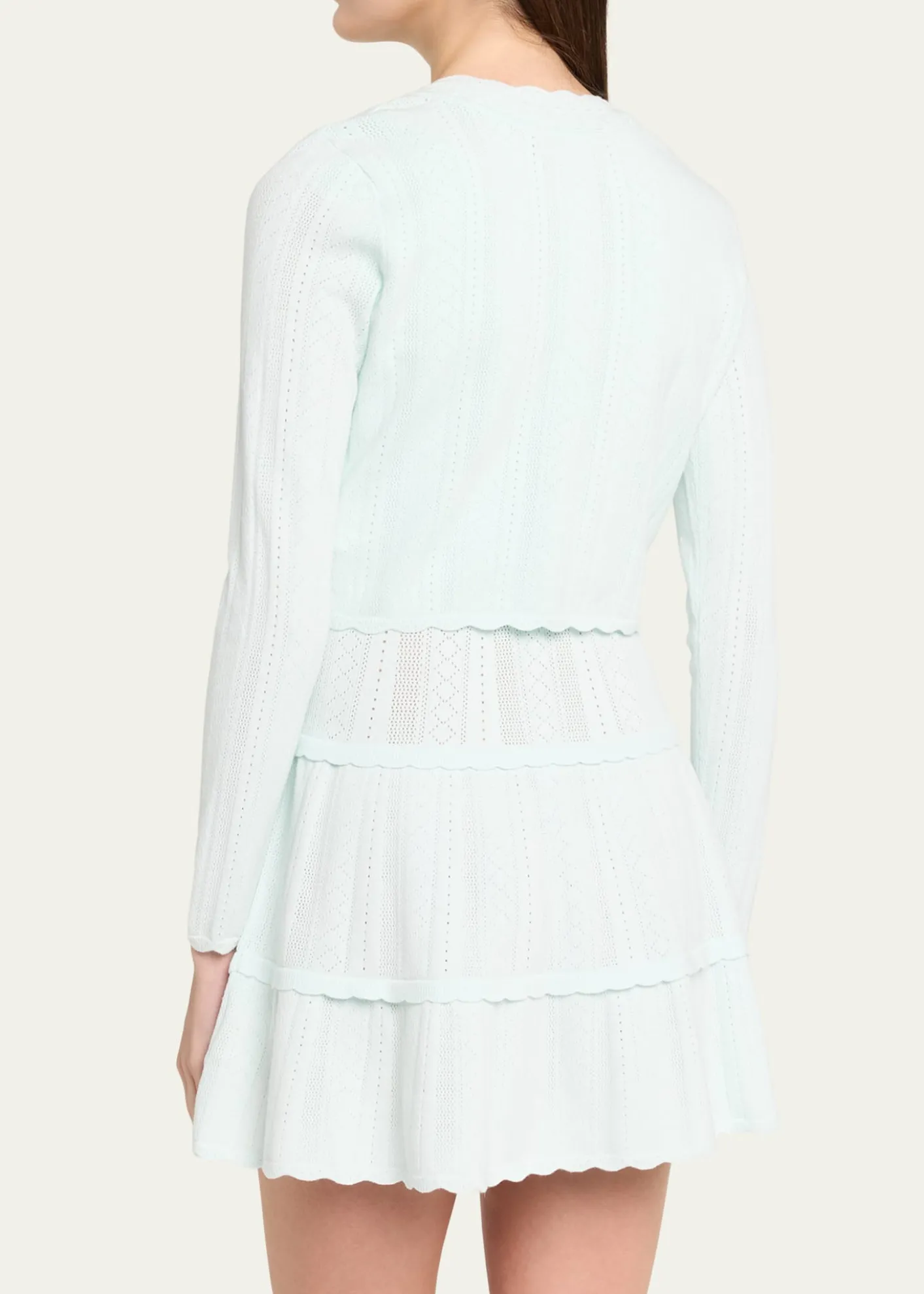 LoveShackFancyNadiya Pointelle-Knit Cardigan