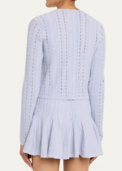 LoveShackFancyPeridot Pointelle Cardigan