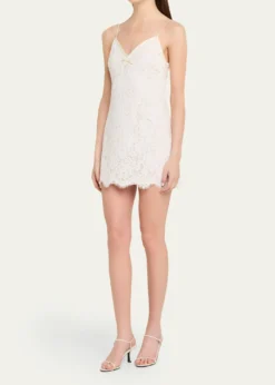 LoveShackFancyPetaline Lace Mini Dress