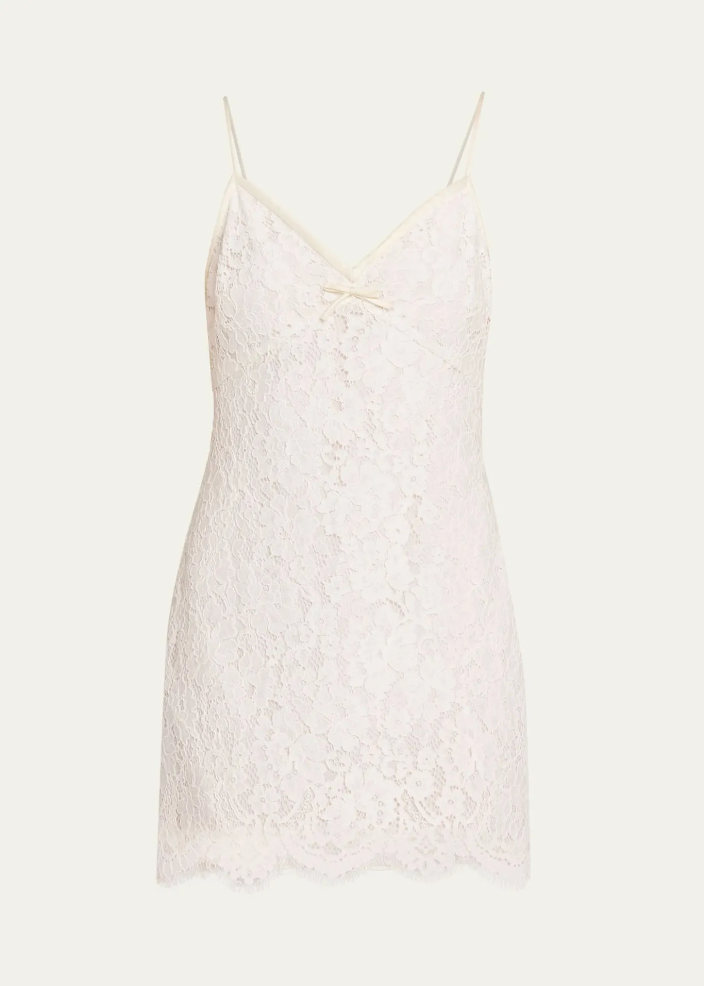 LoveShackFancyPetaline Lace Mini Dress