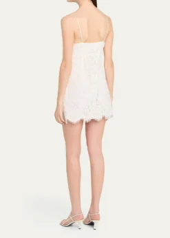 LoveShackFancyPetaline Lace Mini Dress