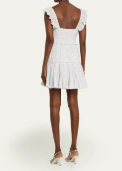 LoveShackFancyPresline Floral Mini Dress