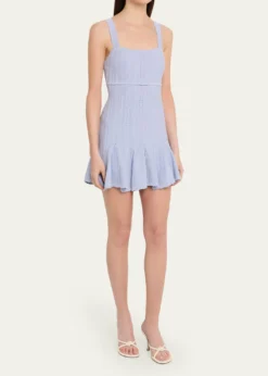 LoveShackFancyTabatha Pointelle Knit Mini Dress