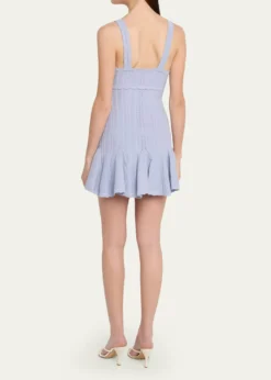 LoveShackFancyTabatha Pointelle Knit Mini Dress