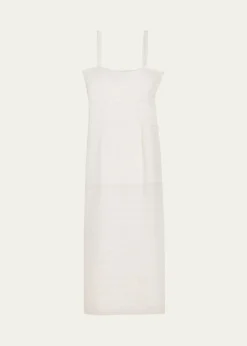 LoveShackFancyVerna Lace Stripe Midi Dress