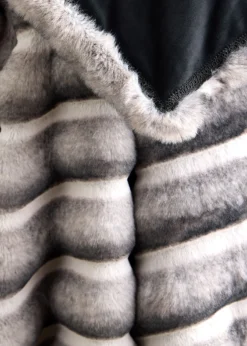 Lyla GrantFaux Chinchilla Throw, 60