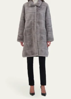 Lyla GrantFur-Free Reversible Faux Mink Coat