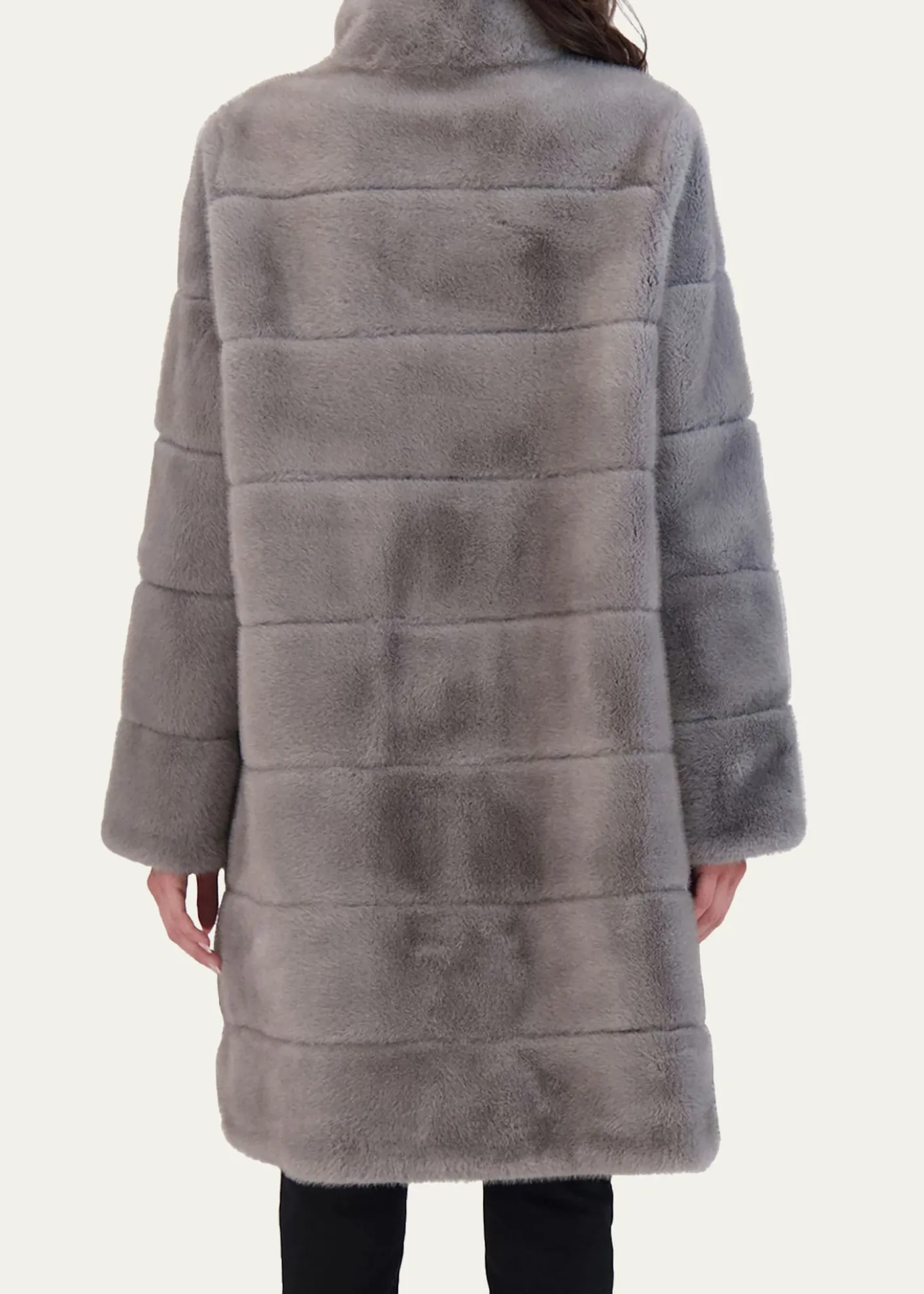 Lyla GrantFur-Free Reversible Faux Mink Coat
