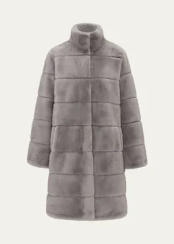 Lyla GrantFur-Free Reversible Faux Mink Coat