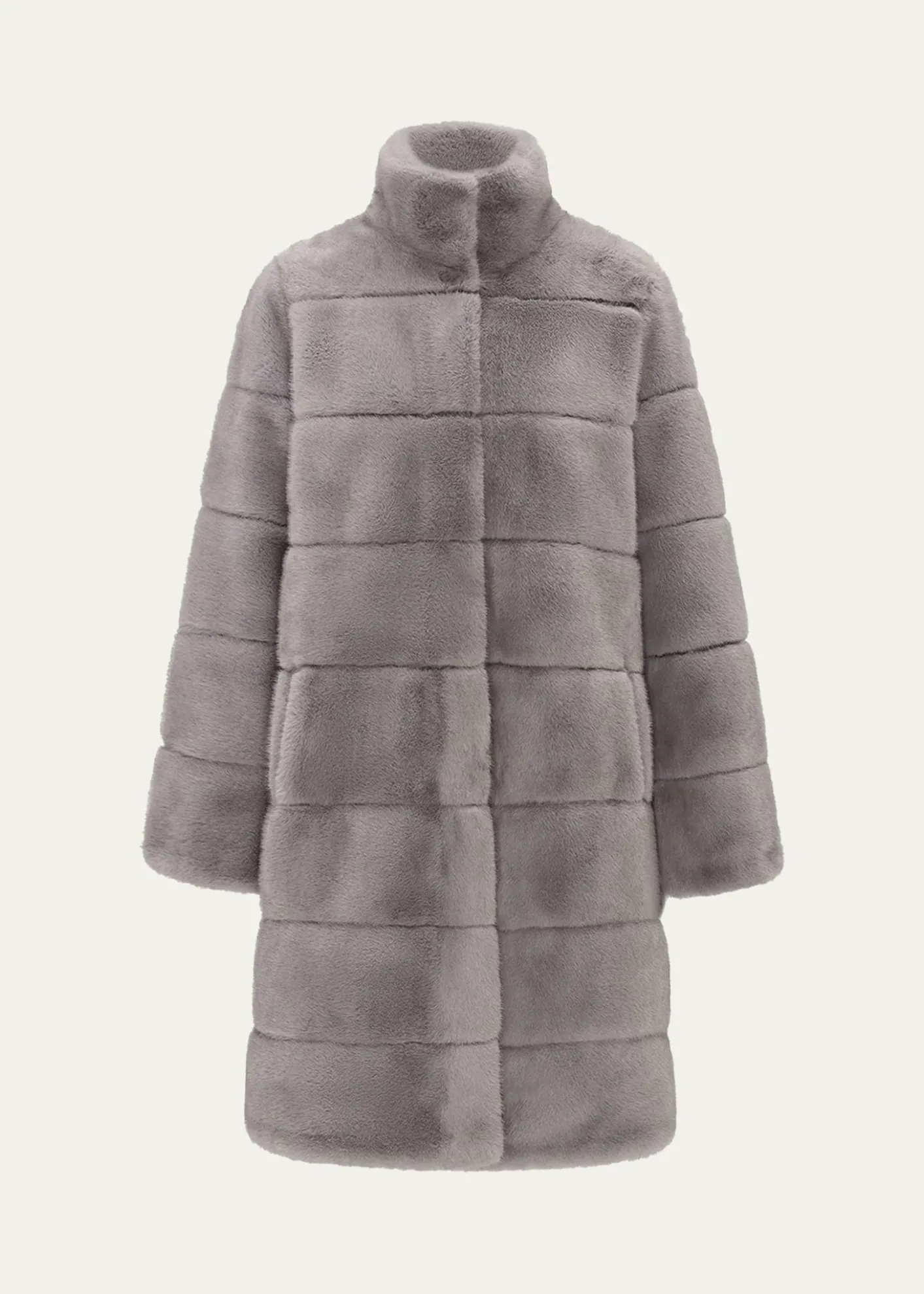Lyla GrantFur-Free Reversible Faux Mink Coat