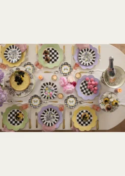 MacKenzie-ChildsButtercream Butterfly Toile Dinner Plate