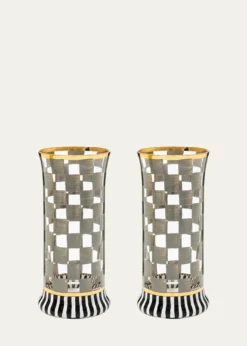 MacKenzie-ChildsCarnival Sterling Highball Glass, Set of 2