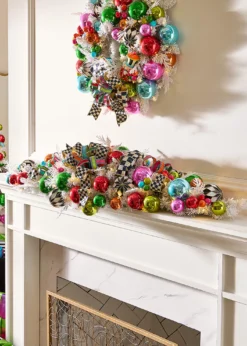 MacKenzie-Childs55" Confetti Christmas Mantle Garland