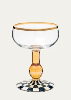 MacKenzie-ChildsCourtly Check Coupe Glass