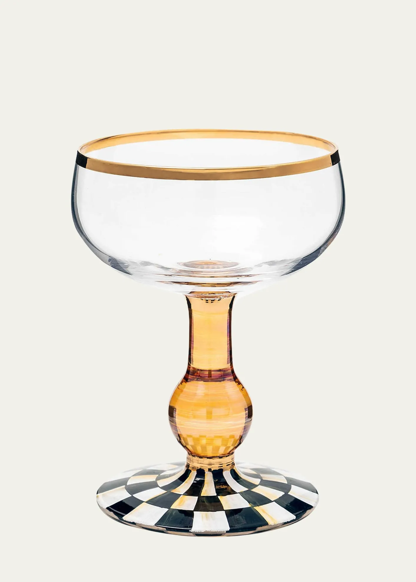 MacKenzie-ChildsCourtly Check Coupe Glass