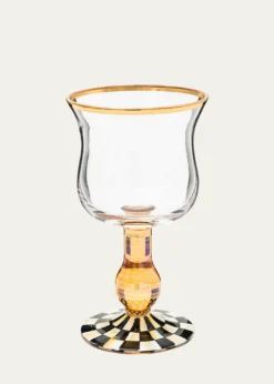 MacKenzie-ChildsCourtly Check Wine Glass