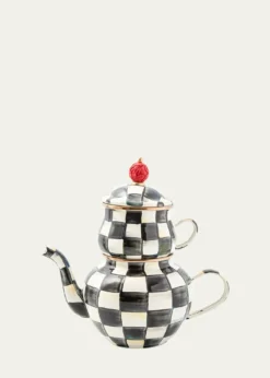 MacKenzie-ChildsCourtly Check Enamel High Tea