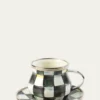 MacKenzie-ChildsCourtly Check Enamel Espresso Cup & Saucer Set