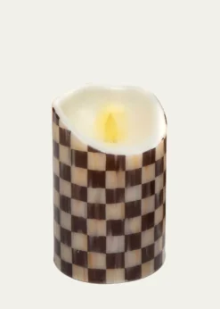 MacKenzie-Childs6" Courtly Check Flicker Pillar