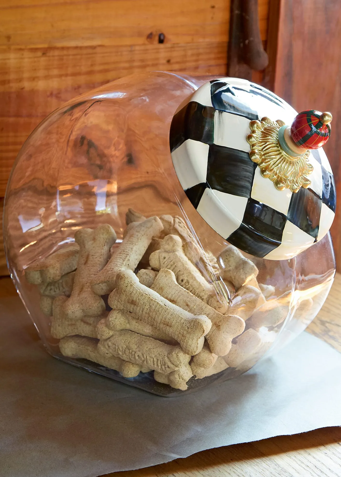 MacKenzie-ChildsCourtly Check Cookie Jar