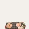 MacKenzie-ChildsField Study Floral Beaded Bolster Pillow, 8" x 16"