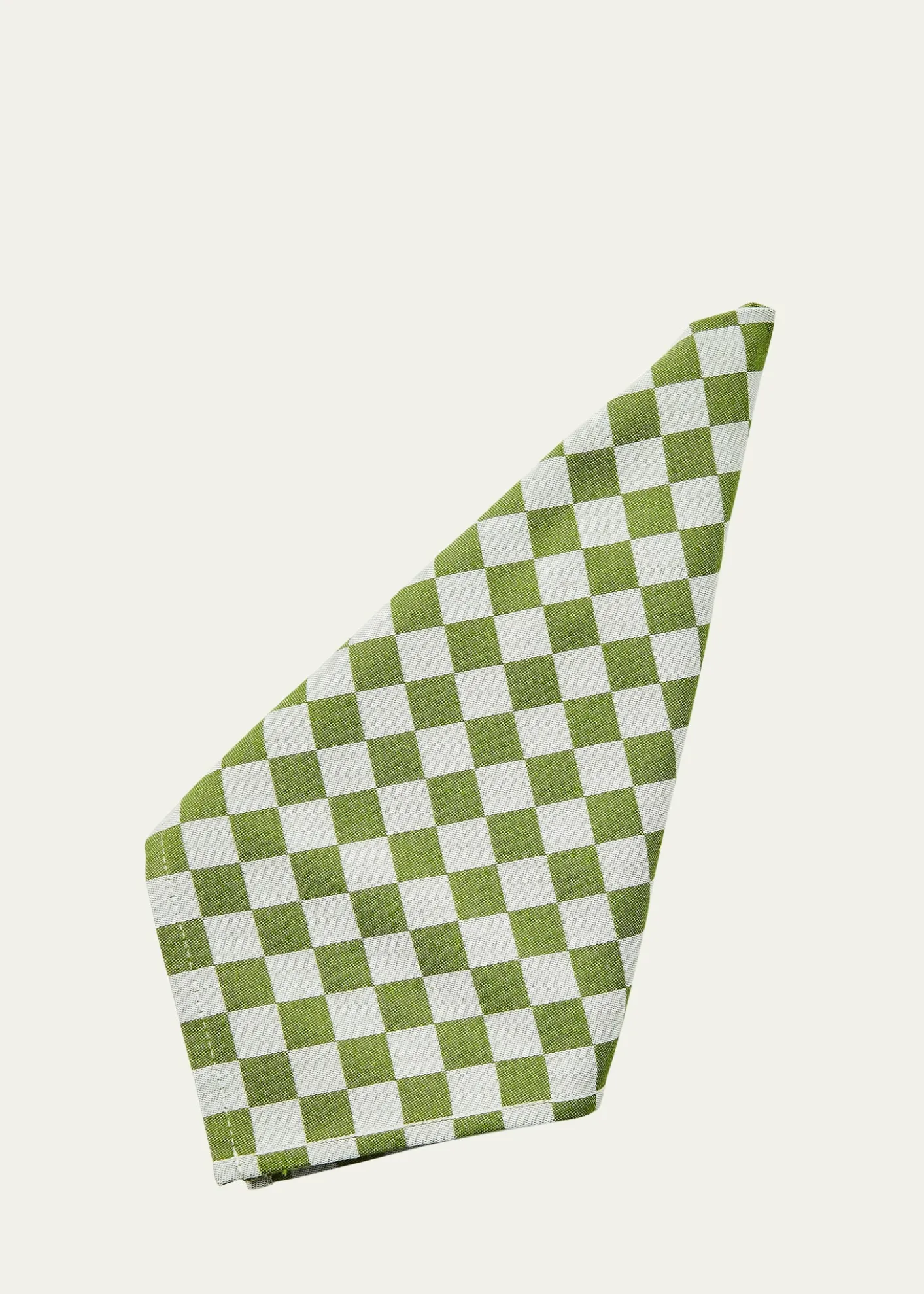 MacKenzie-ChildsGreen Check Napkins, Set of 4