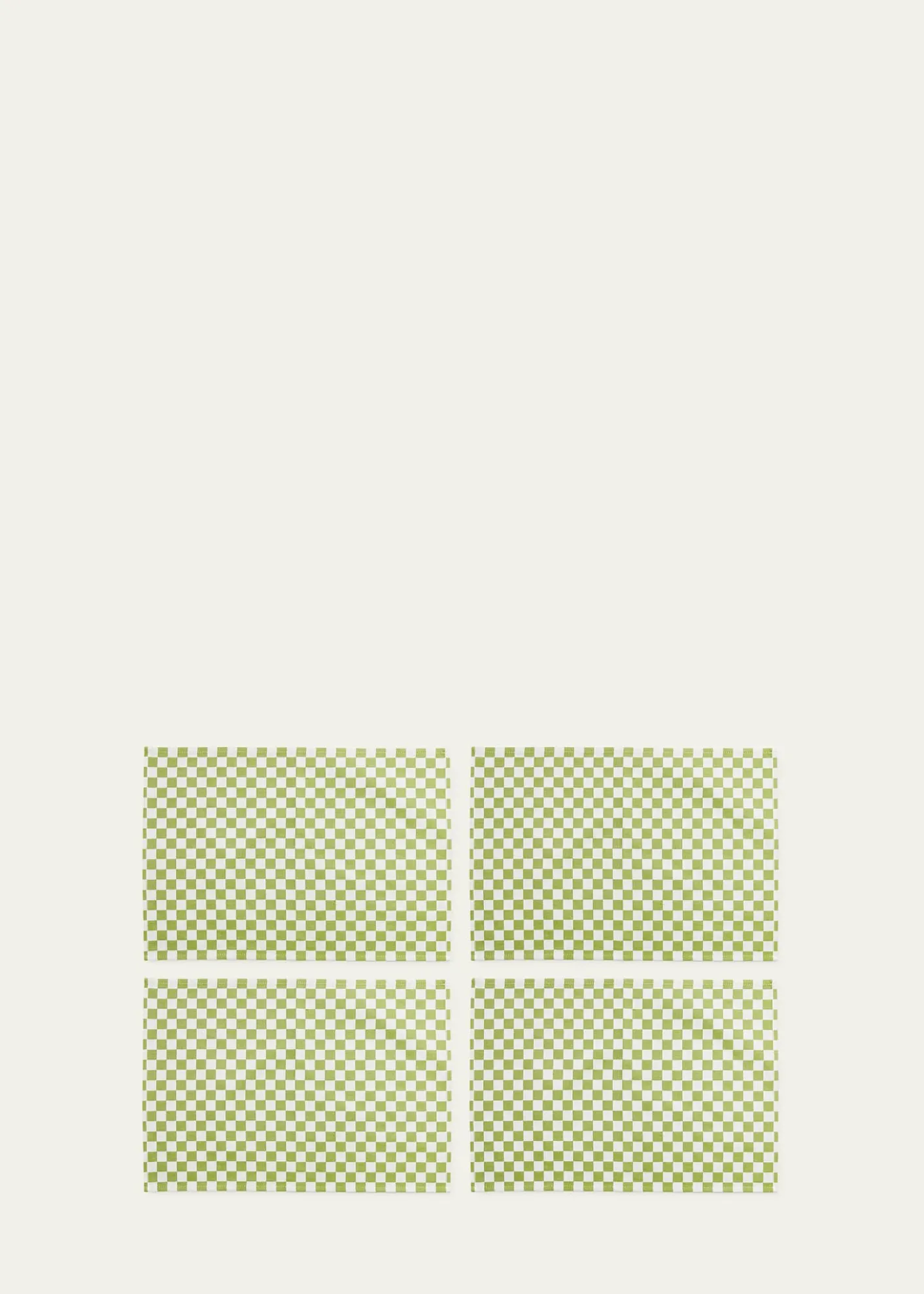 MacKenzie-ChildsGreen Check Placemats, Set of 4