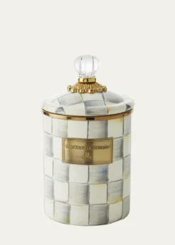 MacKenzie-ChildsMedium Sterling Check Canister