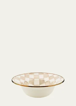 MacKenzie-ChildsMocha Check Serving Bowl