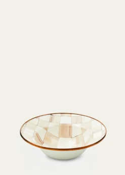 MacKenzie-ChildsMocha Check Breakfast Bowl