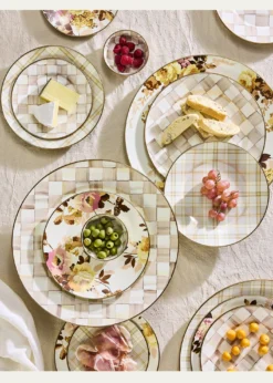 MacKenzie-ChildsMocha Check Salad Plate